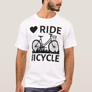 T-shirt Love Ride Bicycle