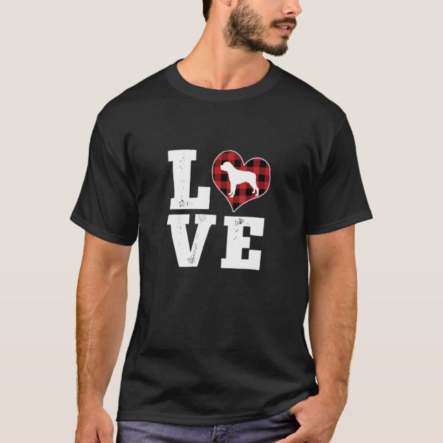 T-shirt Love Rottweiler Amoureux des chiens Cadeaux Buffal (Devant)