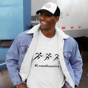 T-shirt Love Running slogan sport coureurs
