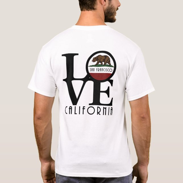 T-shirt LOVE San Francisco (impression arrière) (Dos)