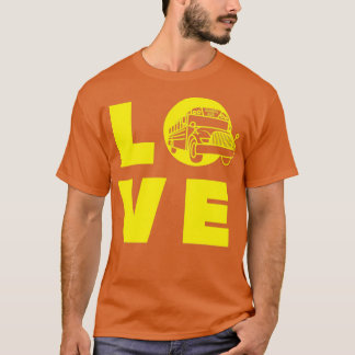 T-shirt Love School Bus