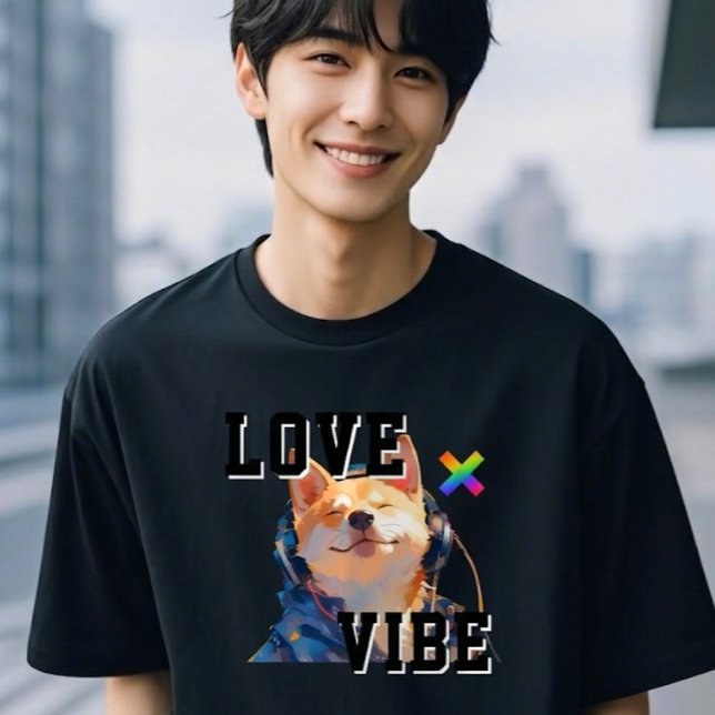 T-shirt LOVE × SHIBA - Custom (Créateur téléchargé)