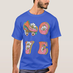 T-shirt LOVE Skate Roller Skater Rollerskating Rol