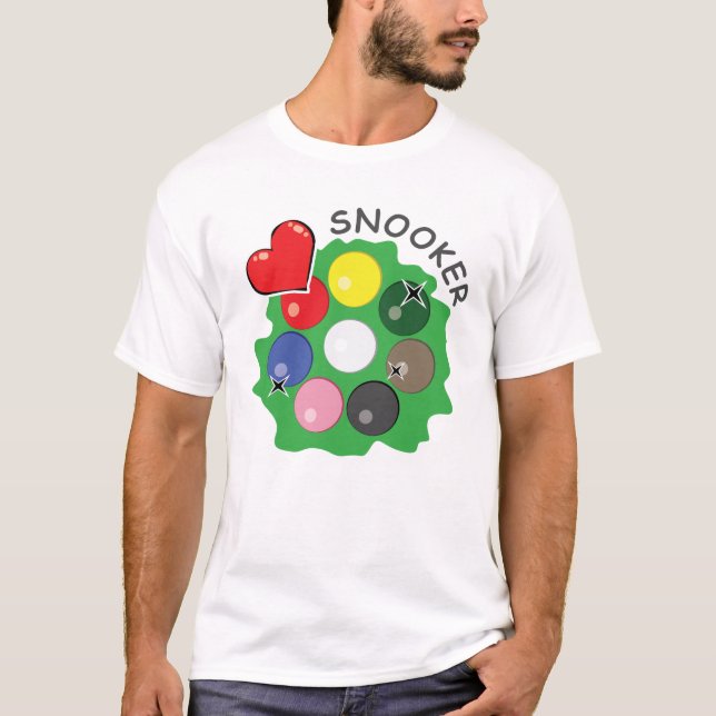 T-shirt Love Snooker (Devant)