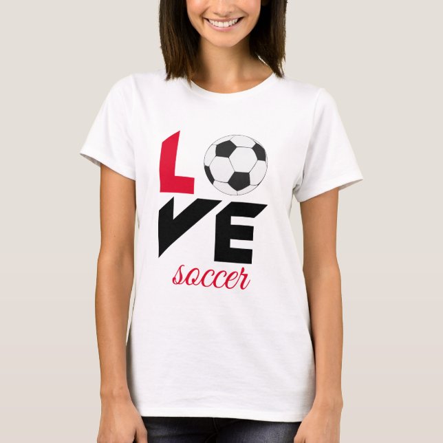 T-shirt Love soccer (Devant)