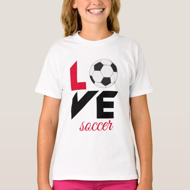 T-shirt Love soccer (Devant)