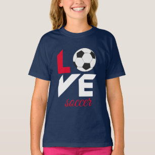 T-shirt Love soccer