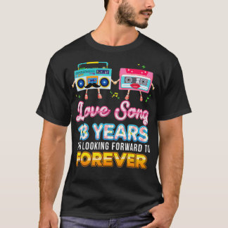T-shirt Love Song 13 ans 13e anniversaire Mariage Casset