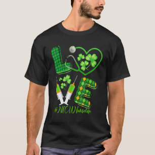T-shirt Love St Patrick S Nicu Nurse Life Shamrock irlanda