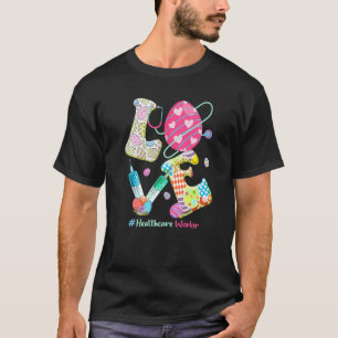 T-shirt Love Stethoscope Travailleur en santé Infirmière B
