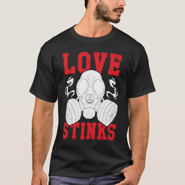 T-shirt Love Stinks  Anti Valentine's Day Humor Single Peo (Devant)