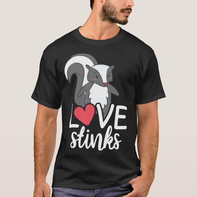 T-shirt Love Stinks Clothing His and Her Valentines Day (Devant)