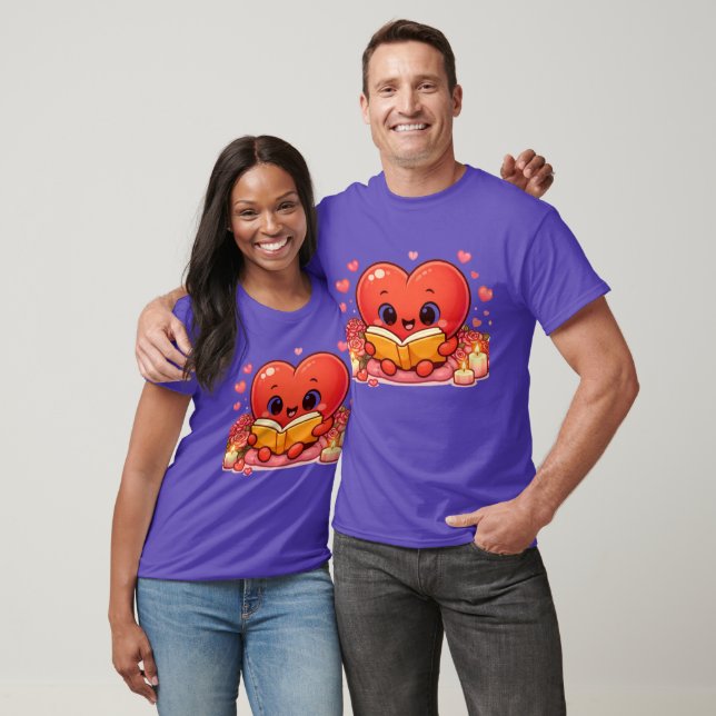 T-shirt Love Stories Begin Within the Heart (Unisexe)