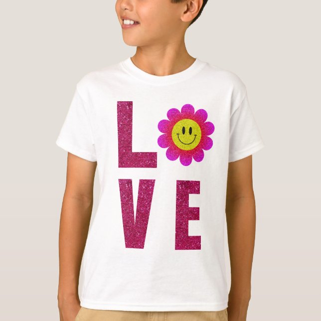 T-shirt Love Sunflower (Devant)
