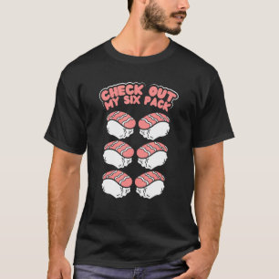 T-shirt Love Sushi Jetez Un Coup D'Oeil À Mon Six Pack Jap