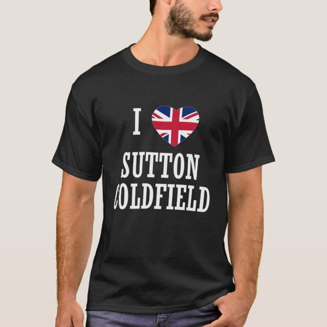 T-shirt Love Sutton Coldfield Angleterre Union Jack Drapea (Devant)