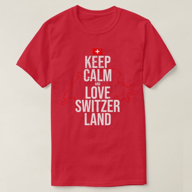T-shirt Love Switzerland (Design devant)
