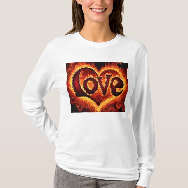 T-shirt Love Tasarım (Devant)