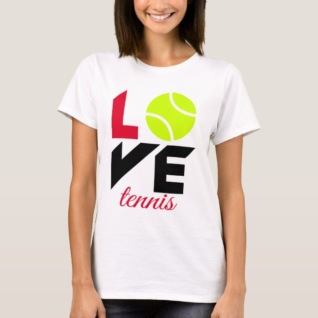T-shirt Love tennis (Devant)