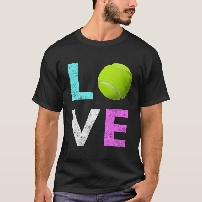 T-shirt Love Tennis Best (Devant)
