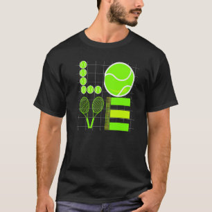 T-shirt Love Tennis Tennis Ball J'Ai Appelé En Malade