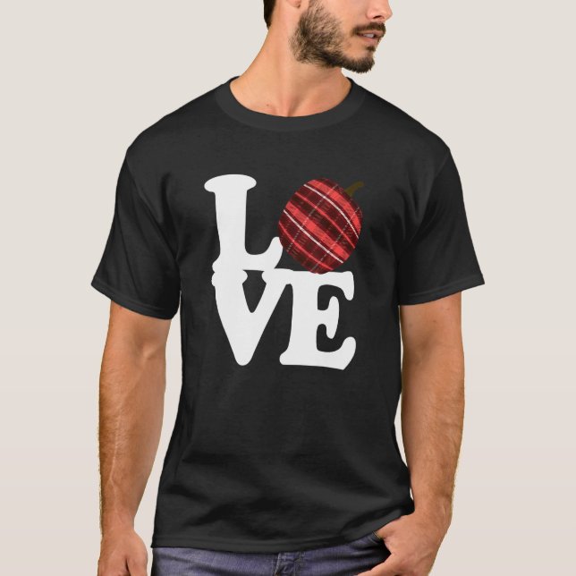 T-shirt Love Thanksgiving Citrouille Flannel (Devant)