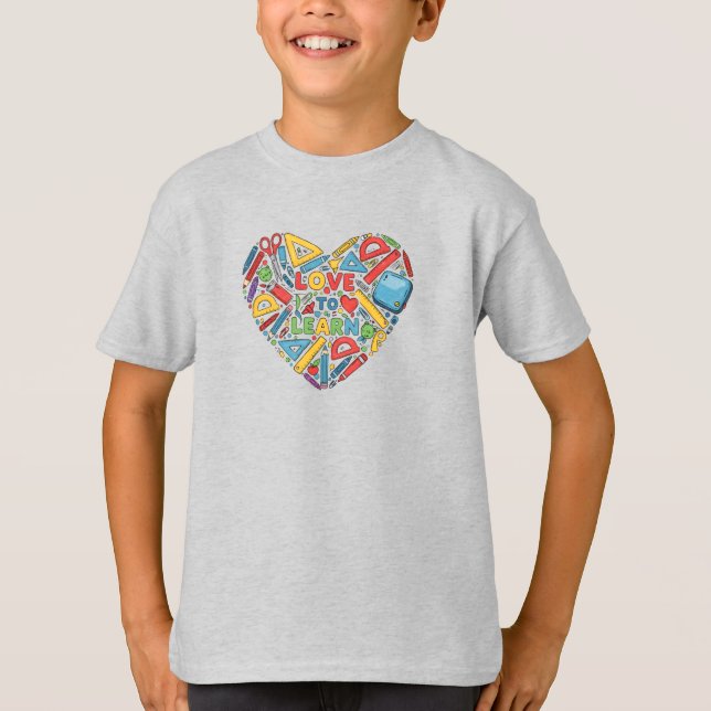 T-shirt Love to Learn – Kids Tee (Devant)