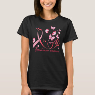 T-shirt LOVE Tournesol rose Ruban de brebis Sensibilisatio