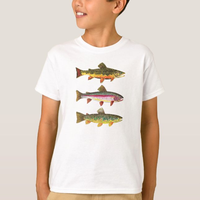 T-shirt Love Trout Fishing (Devant)