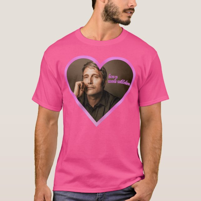 T-shirt Love U Mads Mikkelsen (Devant)