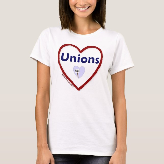 T-shirt Love Unions (Devant)