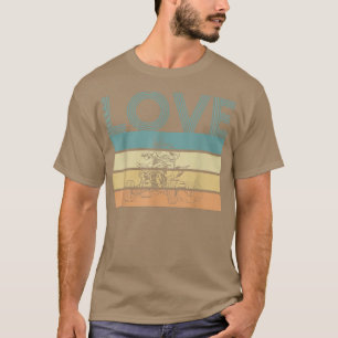 T-shirt Love Vintage Retro Quad Bike Rider 1028