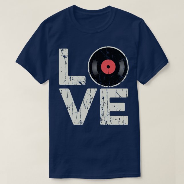 T-shirt Love Vinyl Records (Design devant)