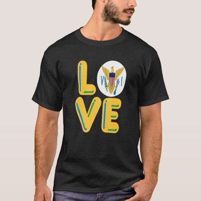 T-shirt LOVE  Virgin Islands (Devant)