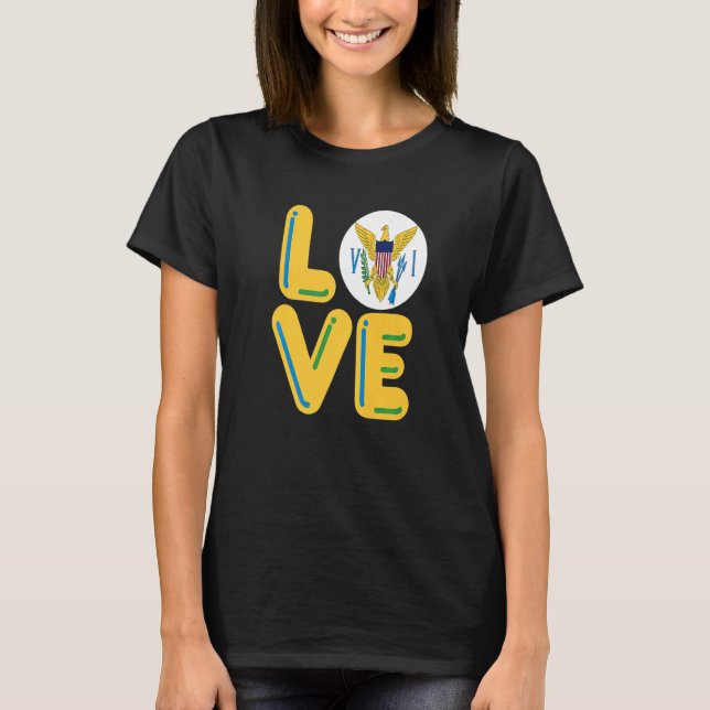 T-shirt LOVE  Virgin Islands (Devant)