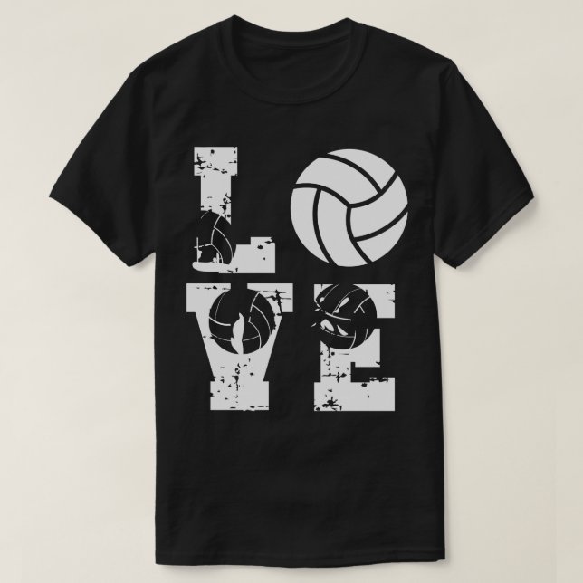 T-shirt Love Volleyball 27 (Design devant)