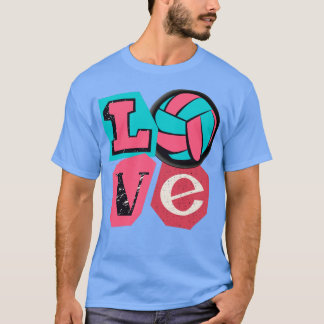 T-shirt Love Volleyball Conception Cute Pour Ado Volleybal