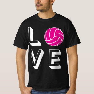 T-shirt Love Volleyball Girls Anniversaire Cadeau Graphiqu