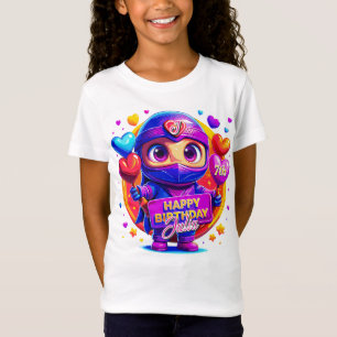 T-Shirt Love Warrior : Style Ninja ! Cadeau d'anniversaire