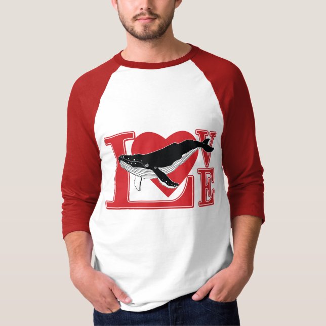 T-shirt Love Whales (Devant)