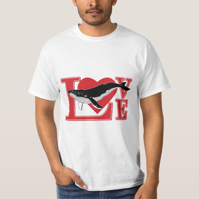T-shirt Love Whales (Devant)