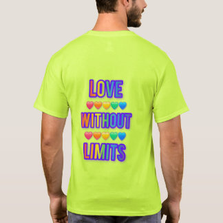 T-shirt love without limits romantic quote love typT-Shirt