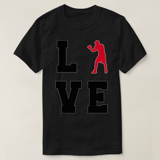 T-shirt LOVE Workout Gym lover Boxe T (Design devant)