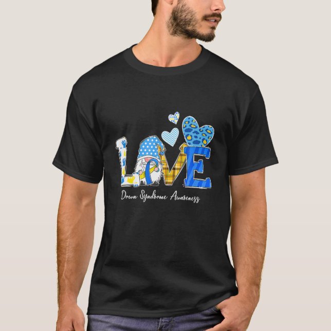 T-shirt LOVE World Down Syndrome Day Sensibilisation Leopa (Devant)