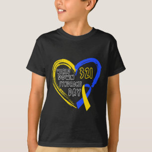 T-shirt Love World Down Syndrome Journée de sensibilisatio