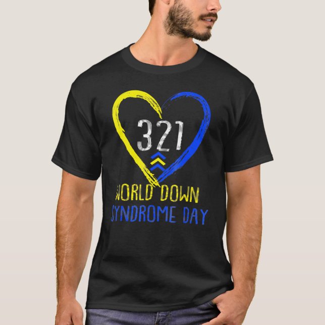 T-shirt Love World Down Syndrome Journée de sensibilisatio (Devant)