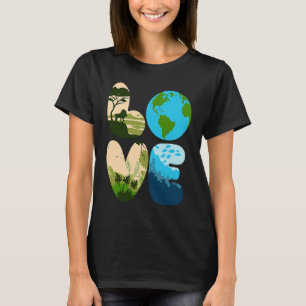 T-shirt Love World Jour des terres 2023 Save Planet Enviro