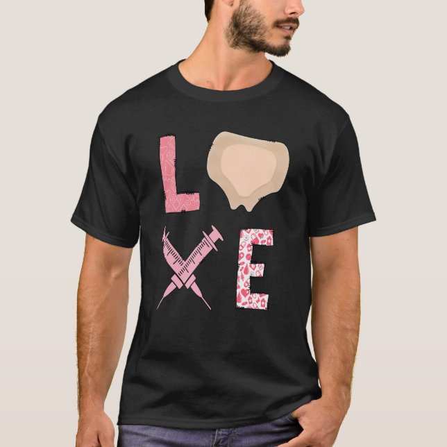 T-shirt Love Wound Care Nurse Happy Valentines Day Ostomie (Devant)