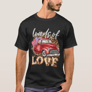 T-shirt Love XOXO Truck Heart Valentines Coup de jour