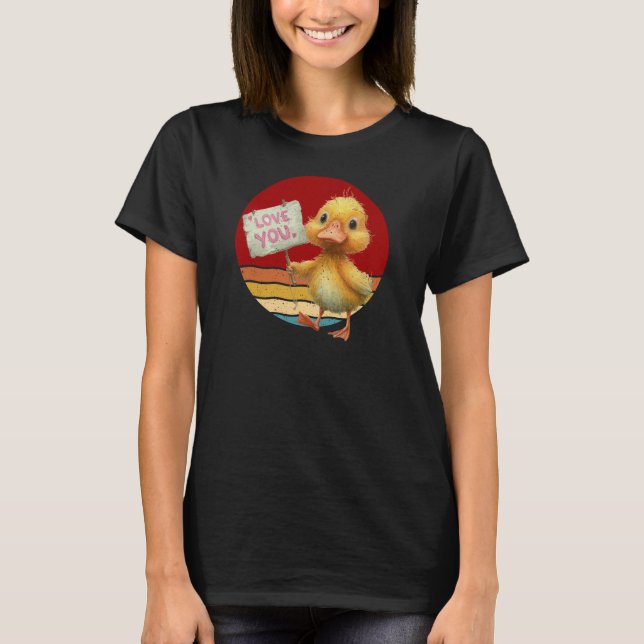 T-shirt Love You Ducky (Devant)